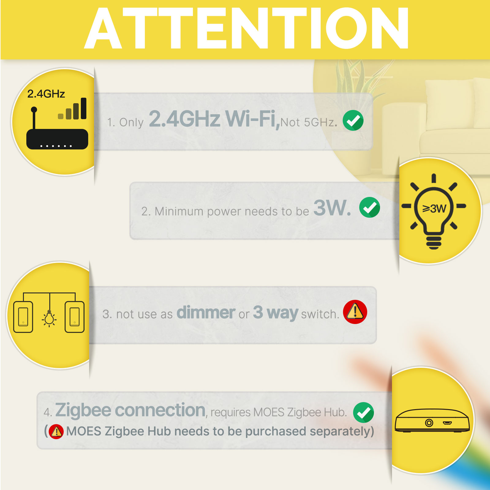 MOES US Standard Zigbee Smart  - Smart Accessories ulasan dan harga