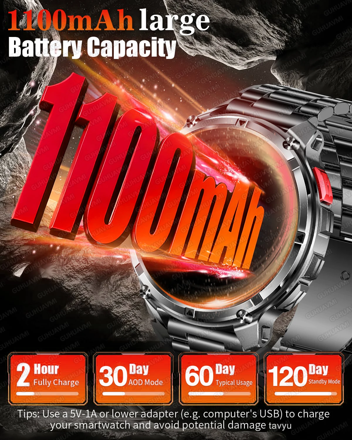 New Outdoor Men Smartwatch Blu - Smartwatch Custom ulasan dan harga