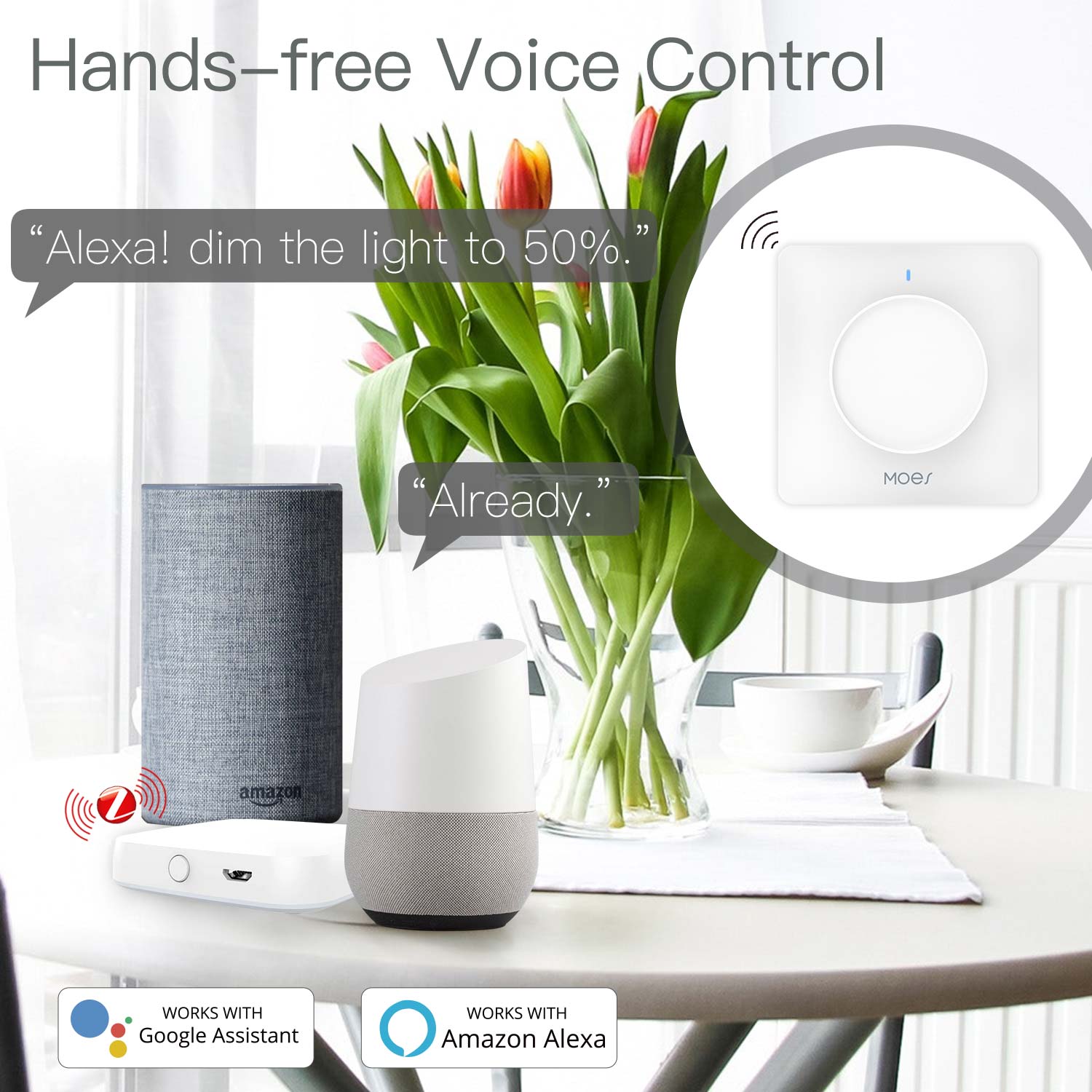 MOES Tuya Zigbee Smart Rotary  - Smart Accessories ulasan dan harga
