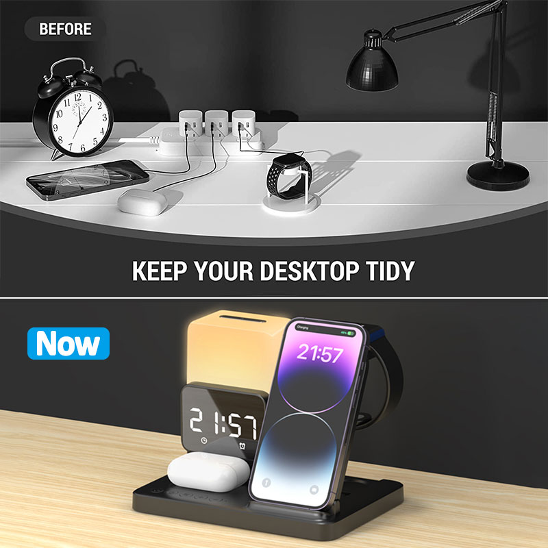 6 In 1 Foldable Lamp Wireless  - Smartwatch X12 ulasan dan harga
