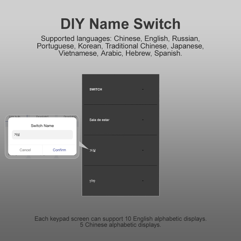 MANHOT Smart Wifi DIY Name Swi - Smart Accessories ulasan dan harga