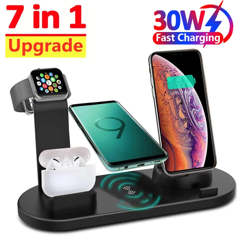 7 In 1 Wireless Charger Stand  - Smartwatch X12 ulasan dan harga